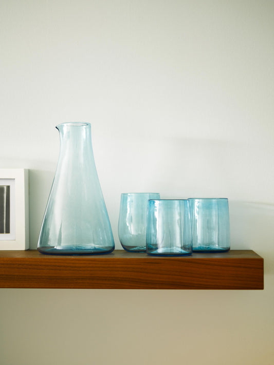 Monmouth Glass Carafe - Aqua