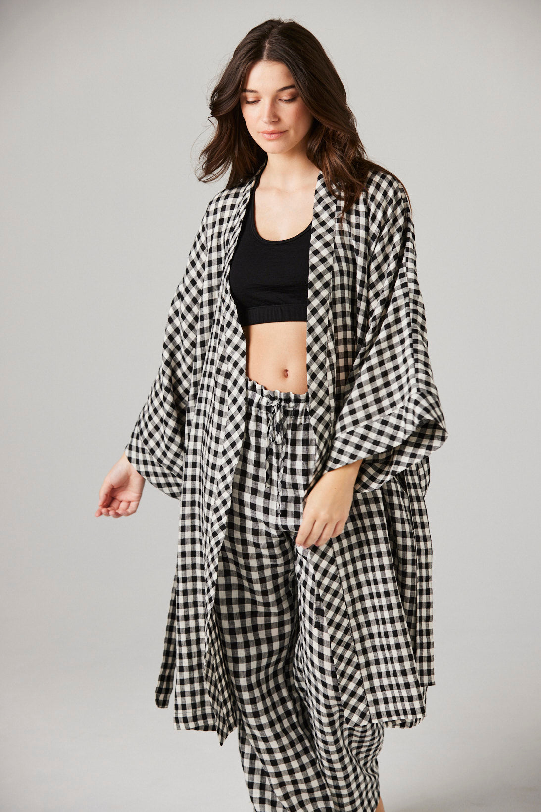 Fleur Linen Robe