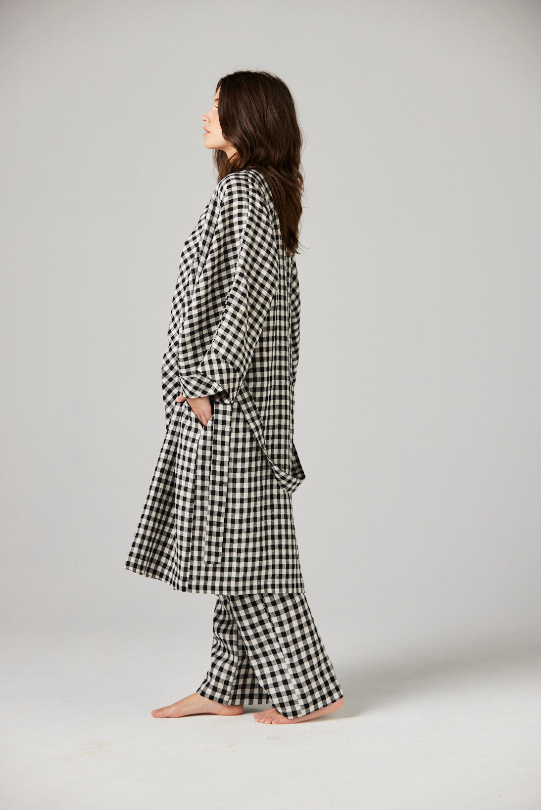 Fleur Linen Robe