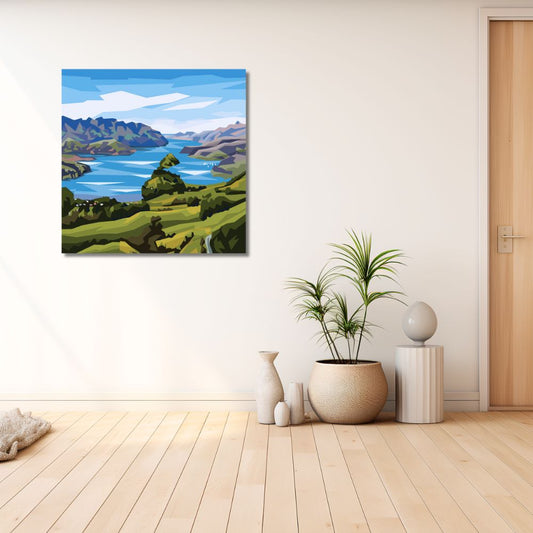 Akaroa Harbour Art Print - Ira Mitchell