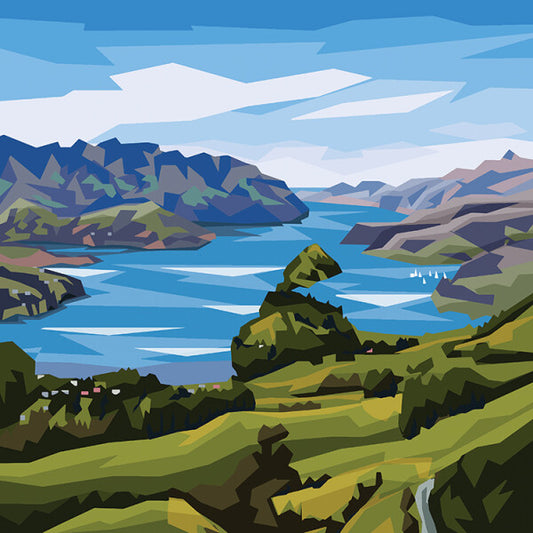 Akaroa Harbour Art Print - Ira Mitchell