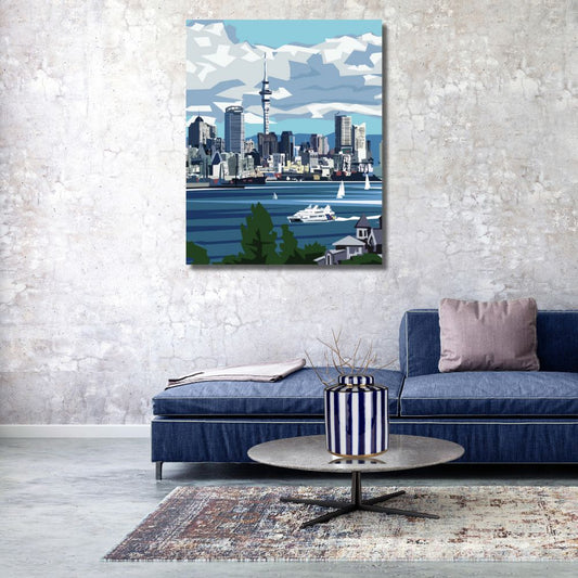 Auckland City Art Print - Ira Mitchell