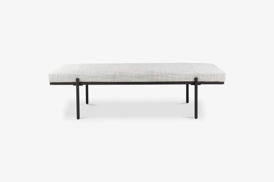 grey and black bench
