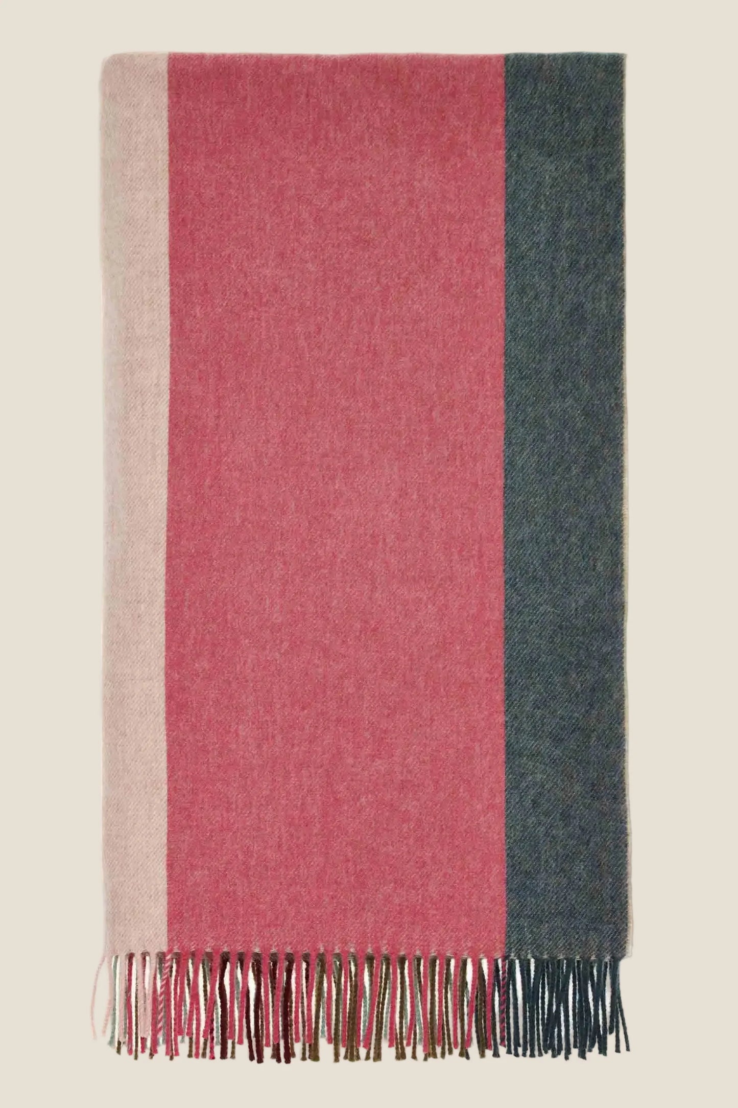 Block Stripe Merino Throw