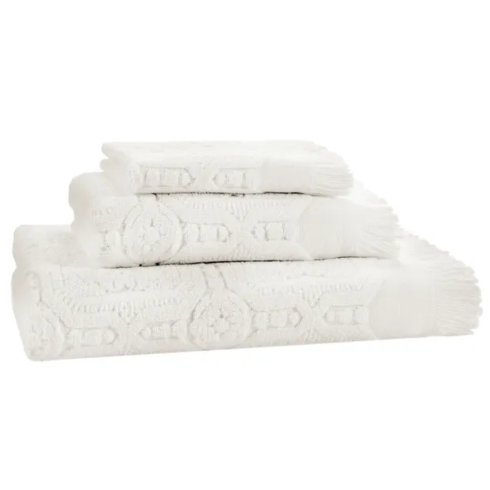 WSL Braga White Bath Towel Set