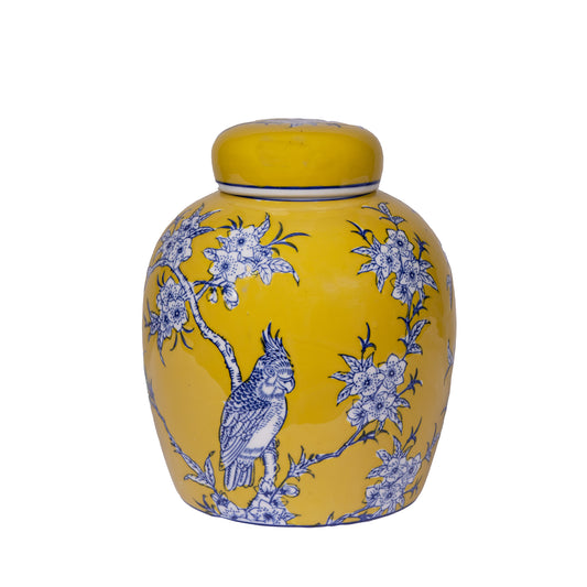 Chelsea Bird & Flower Ceramic Jar