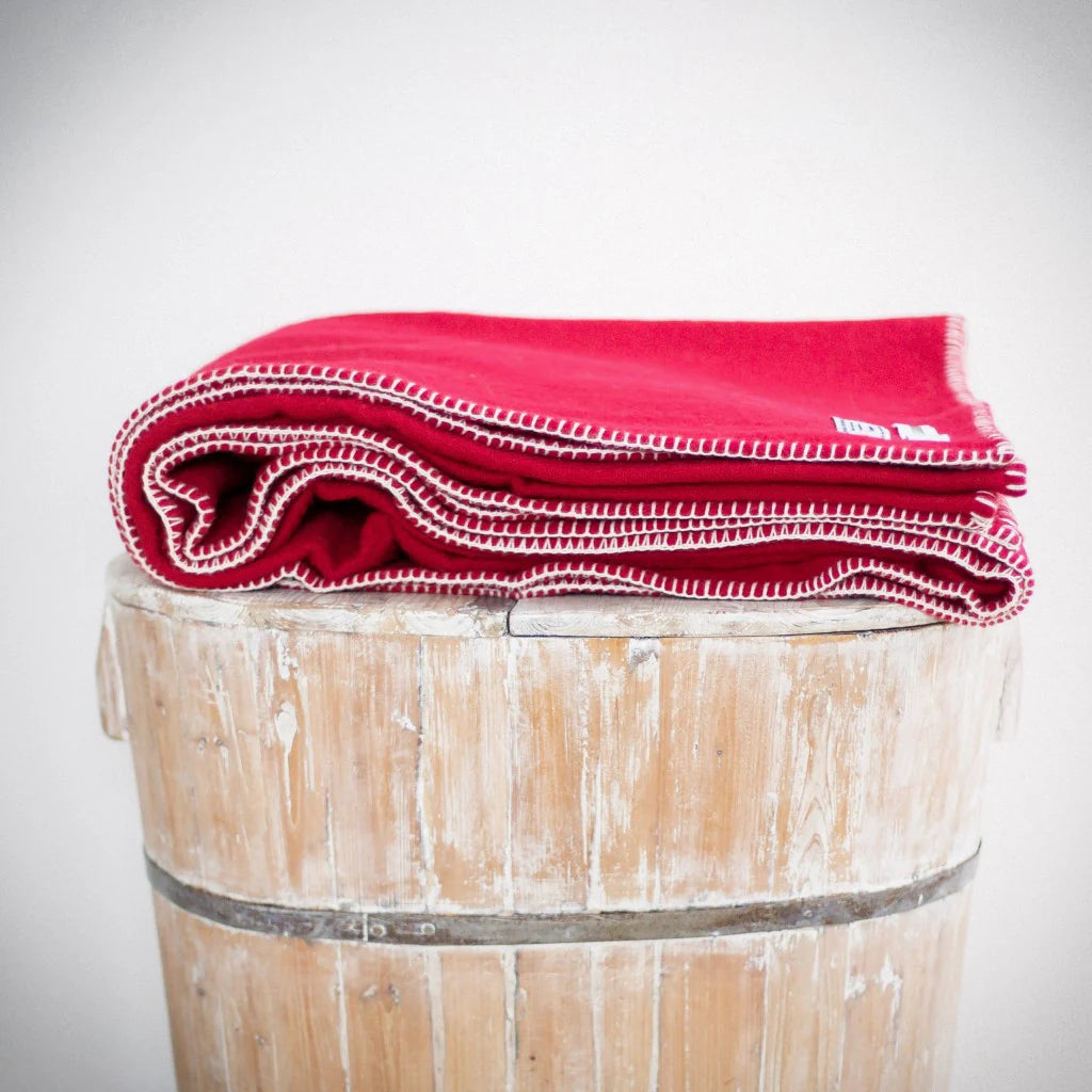 New Zealand Blanket Stitch Wool Throws