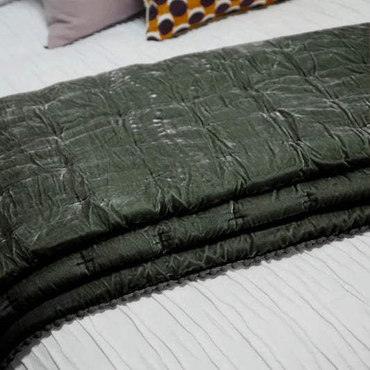 Cruz Velvet Coverlet from Seneca