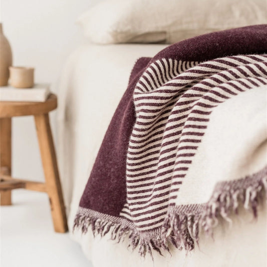 NZ Wool Geometric Blanket