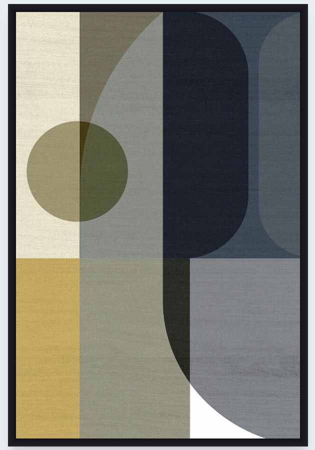 Geometric Shapes I Art Print - Incado