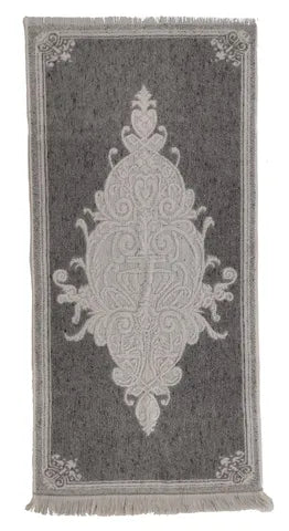 WSL Spring Grey Fringe Bath Towel Set