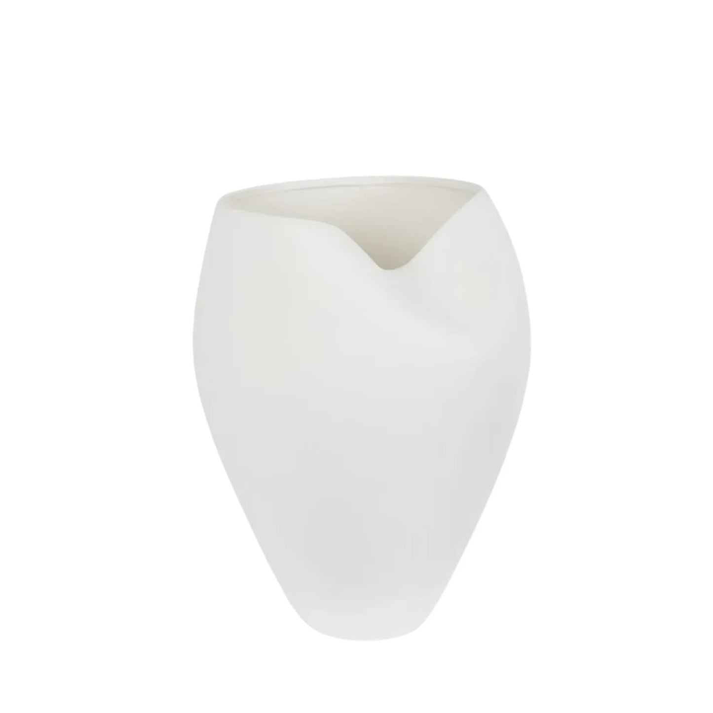 Guan White Organic Vase