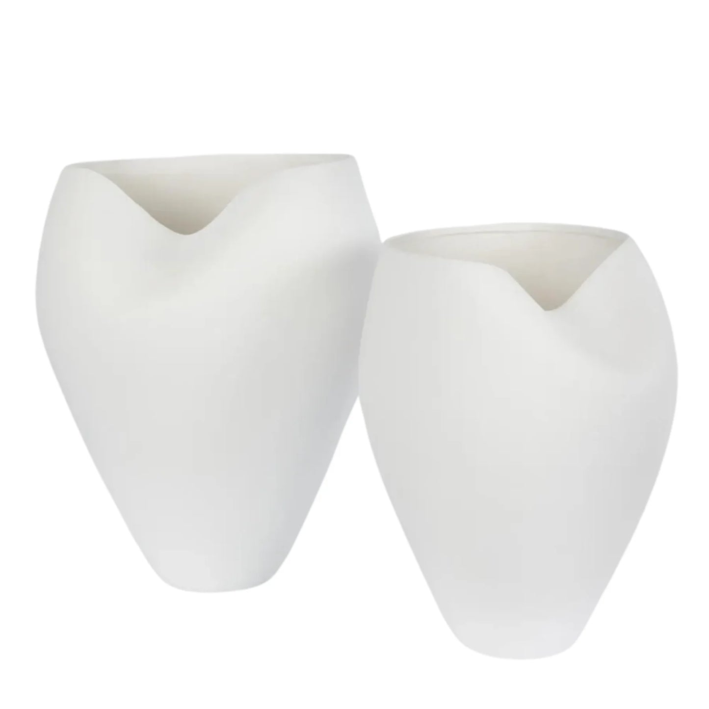 Guan White Organic Vase