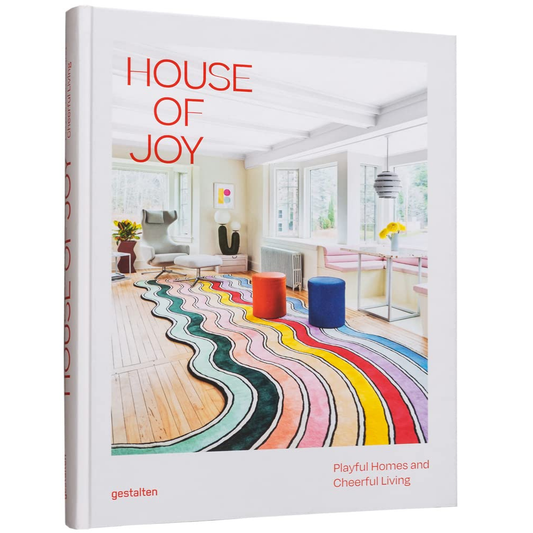Book cover of 'House of Joy' with a colorful interior design on the cover.