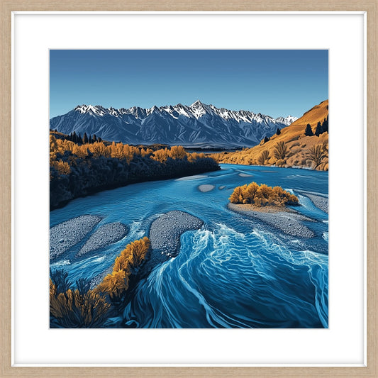 Framed art print of Kawarau River by Steve Ballantyne