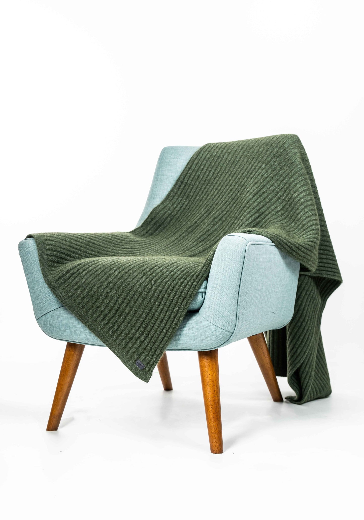 Koru NZ Merino, Possum Silk Throw - Ribbed