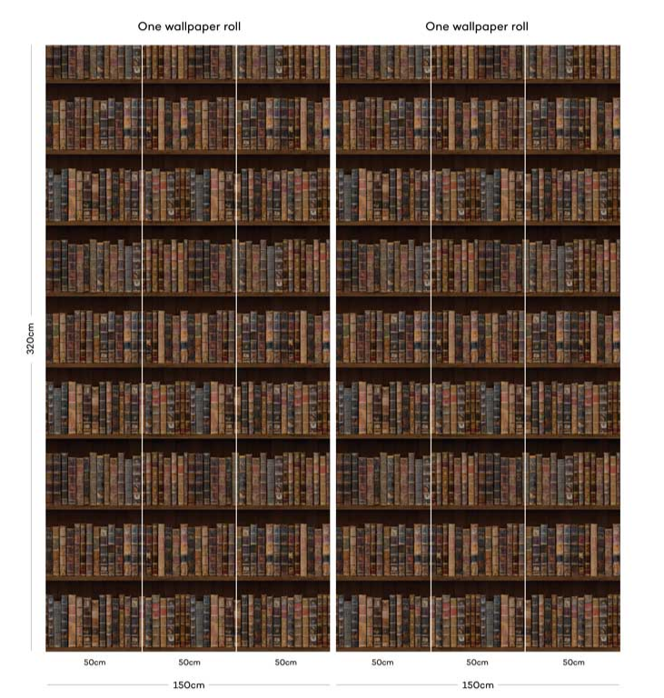 The Library - Vintage Books Wallpaper