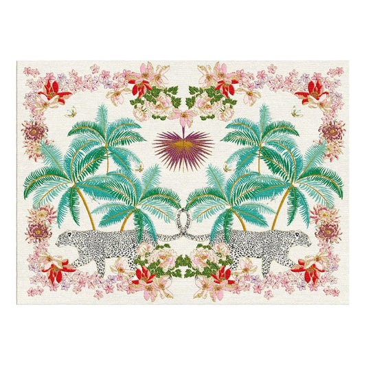 Wendy Morrison Rug - Leopard Palms Light