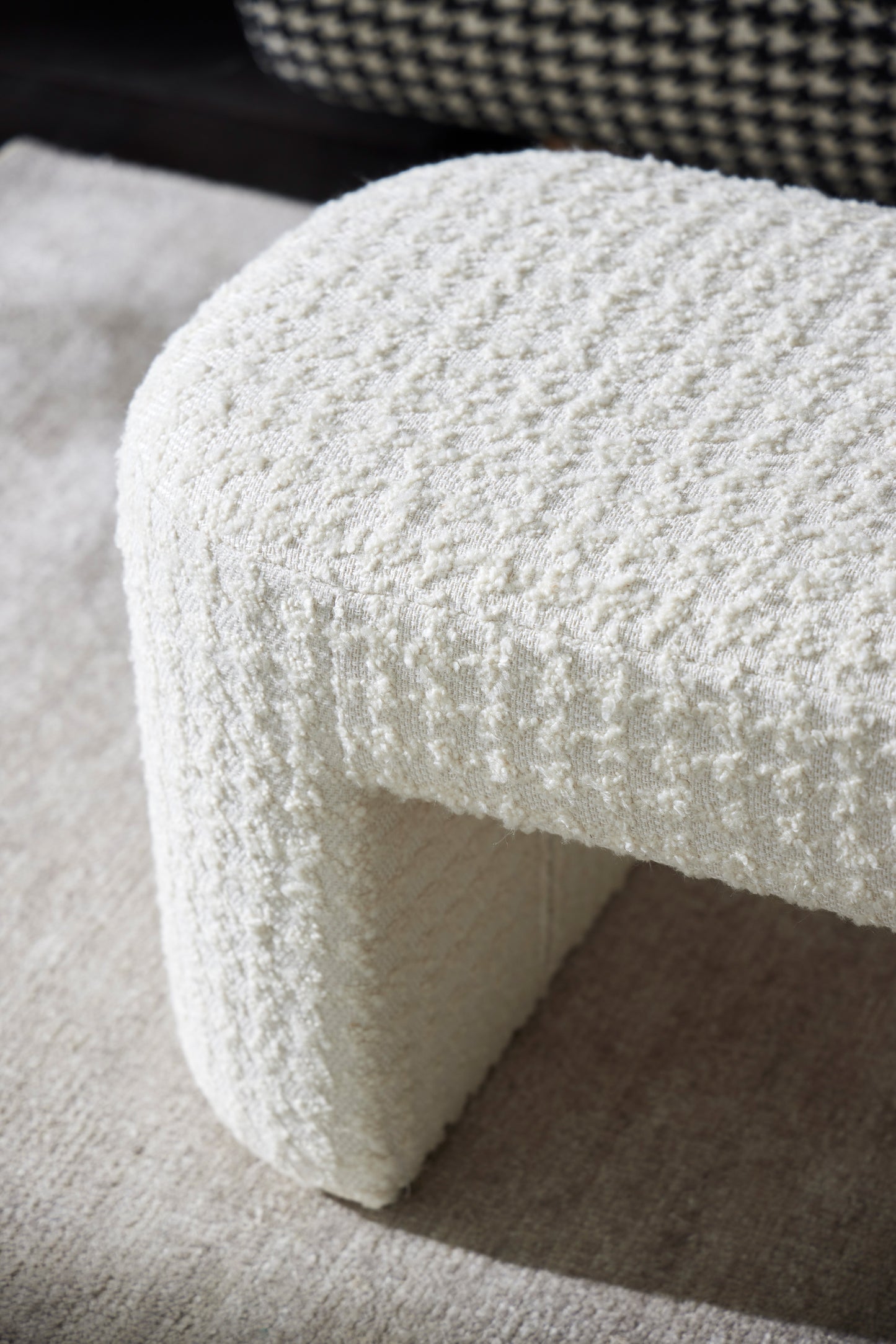 Mario Houndstooth Boucle Fabric