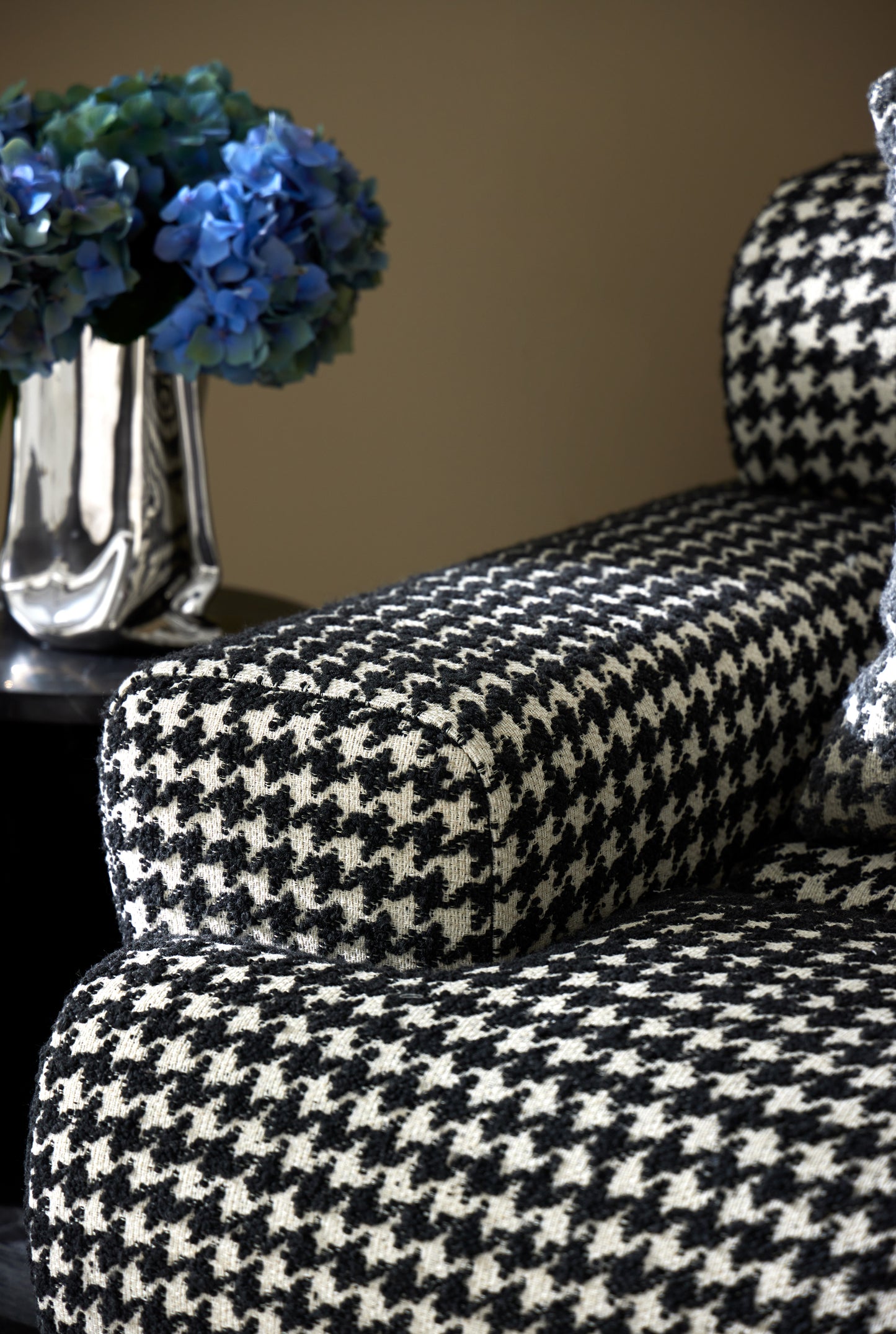 Mario Houndstooth Boucle Fabric