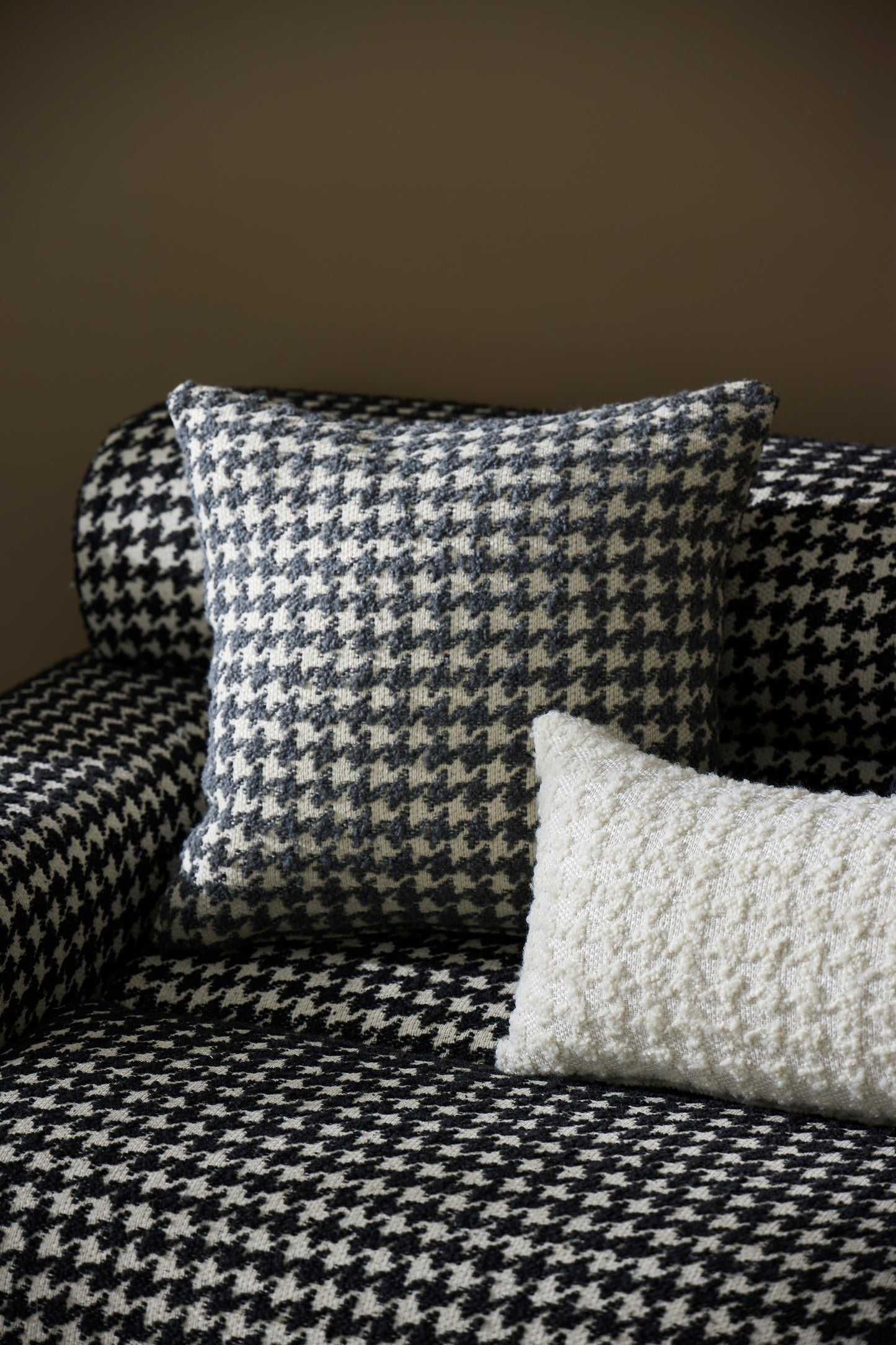 Mario Houndstooth Boucle Fabric