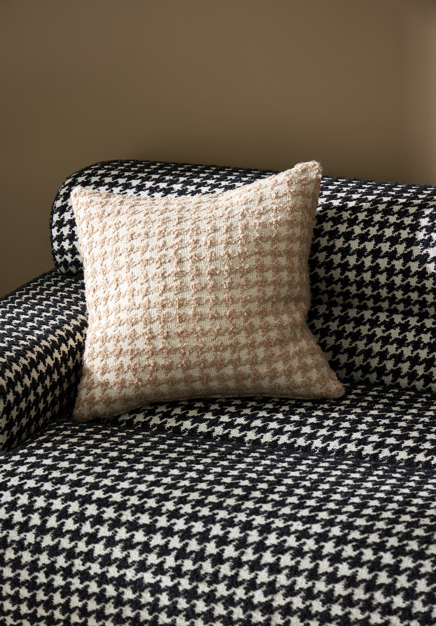 Mario Houndstooth Boucle Fabric