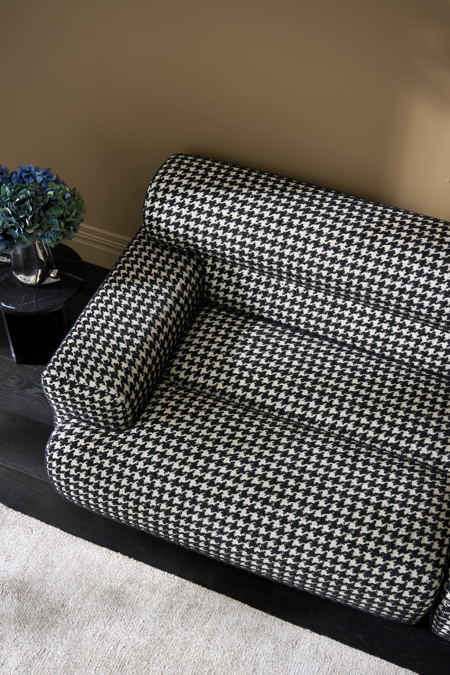 Mario Houndstooth Boucle Fabric