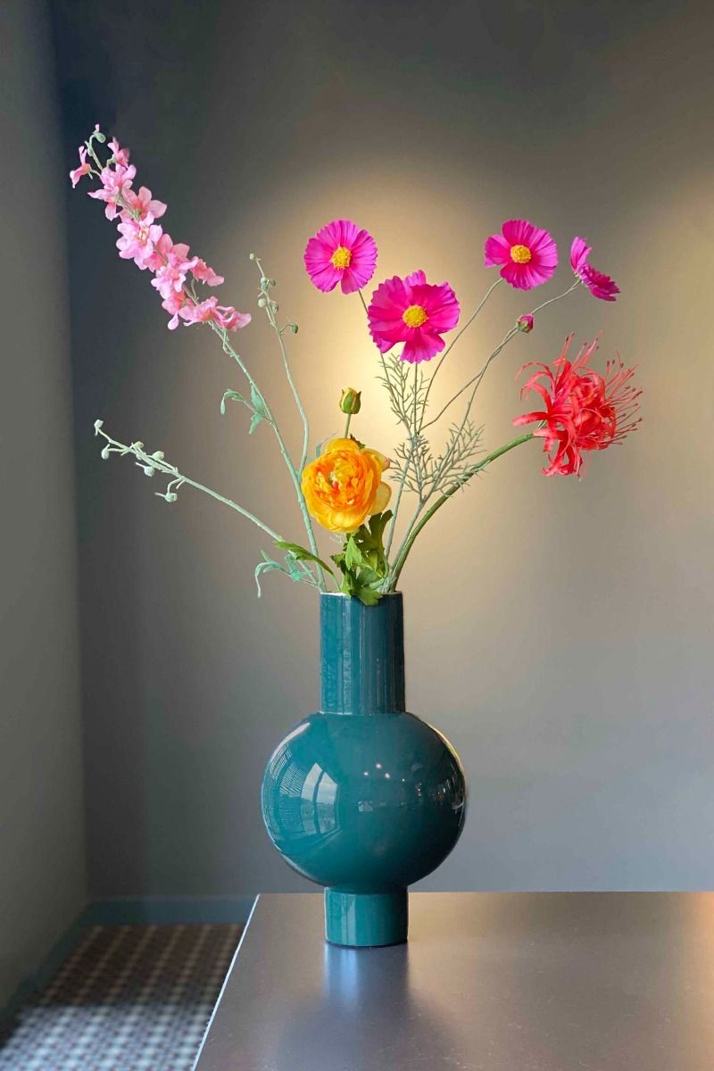 Metal Bulb Vase