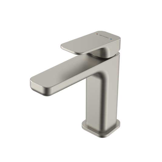 Waipori MK2 basin mixer in brushed nickel