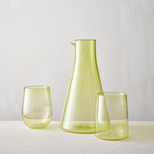 Monmouth Glass Carafe - Olive