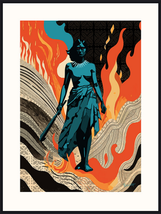 Nafanua Art Print - Darcy Solia