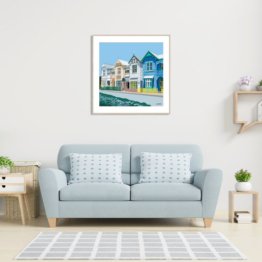 Napier Cottages Art Print - Ira Mitchell