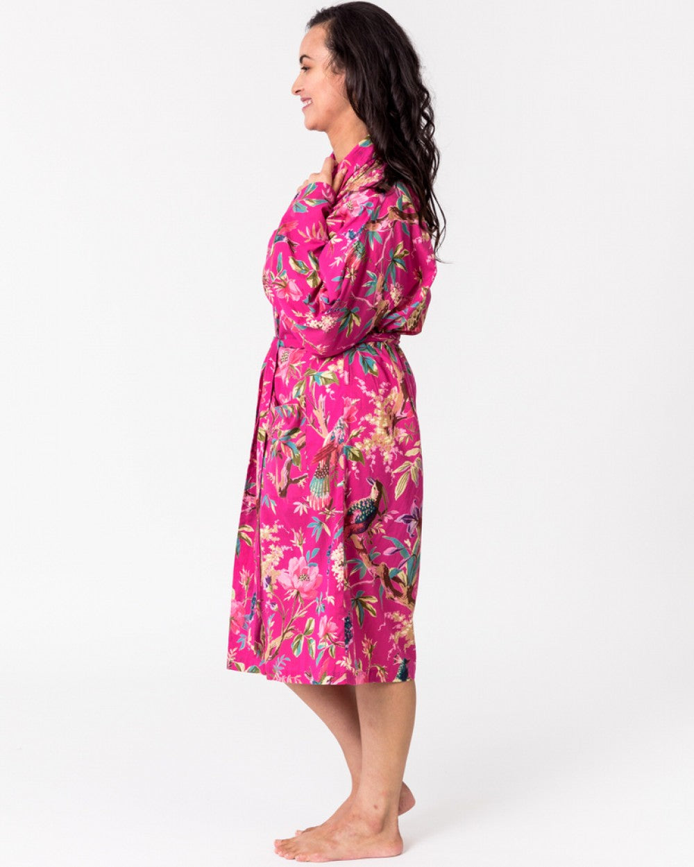 Paradise Hot Pink Kimono Robe
