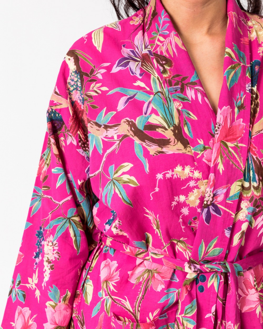 Paradise Hot Pink Kimono Robe