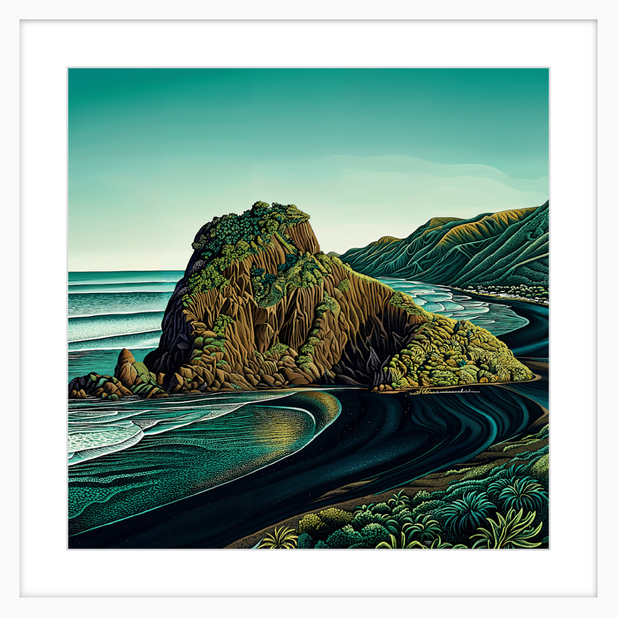 Lion Rock Piha - Steve Ballantyne Art
