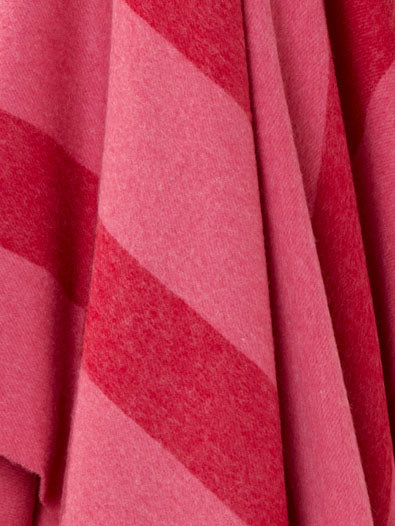Pink Stripe Merino Throw