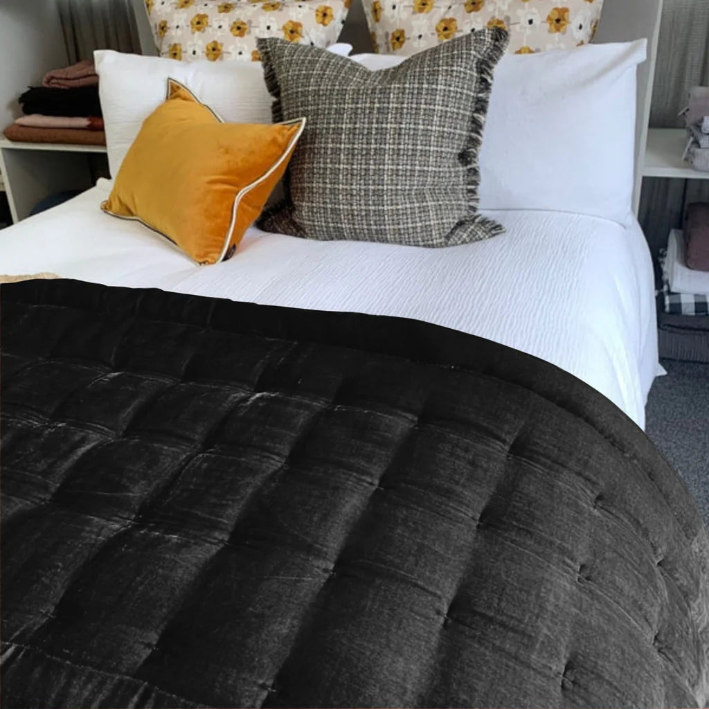 Pin Velvet Comforter from Seneca