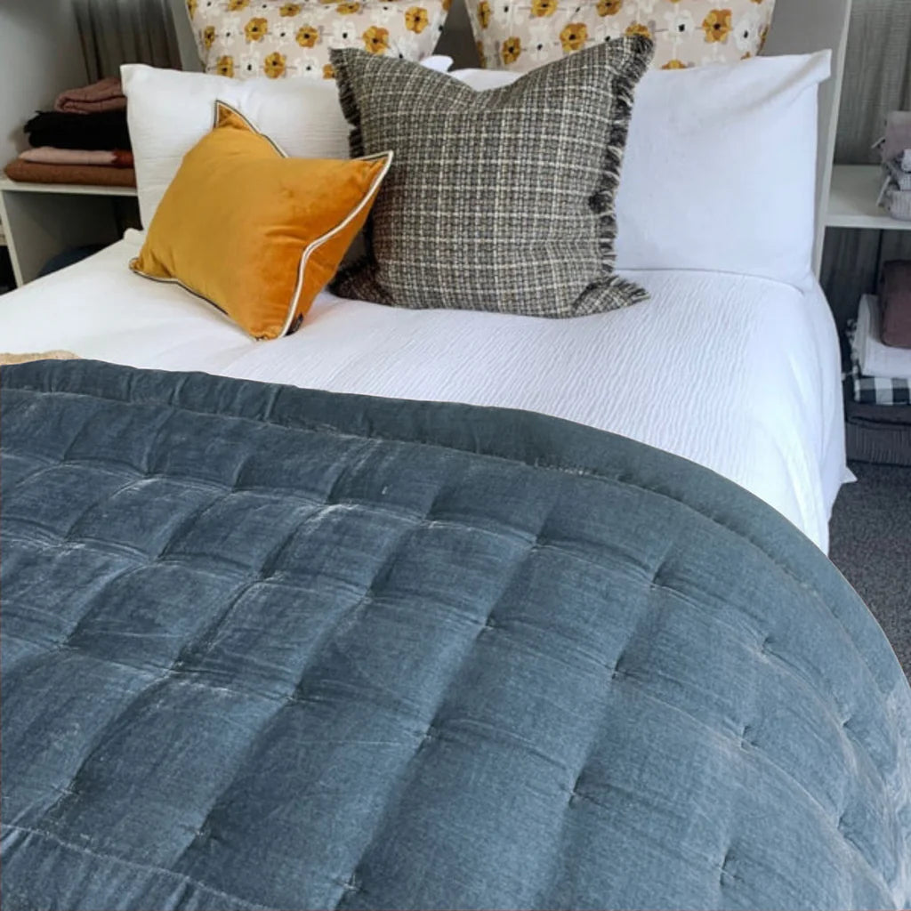 Pin Velvet Comforter from Seneca