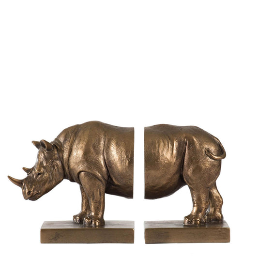 Rhino Book Ends