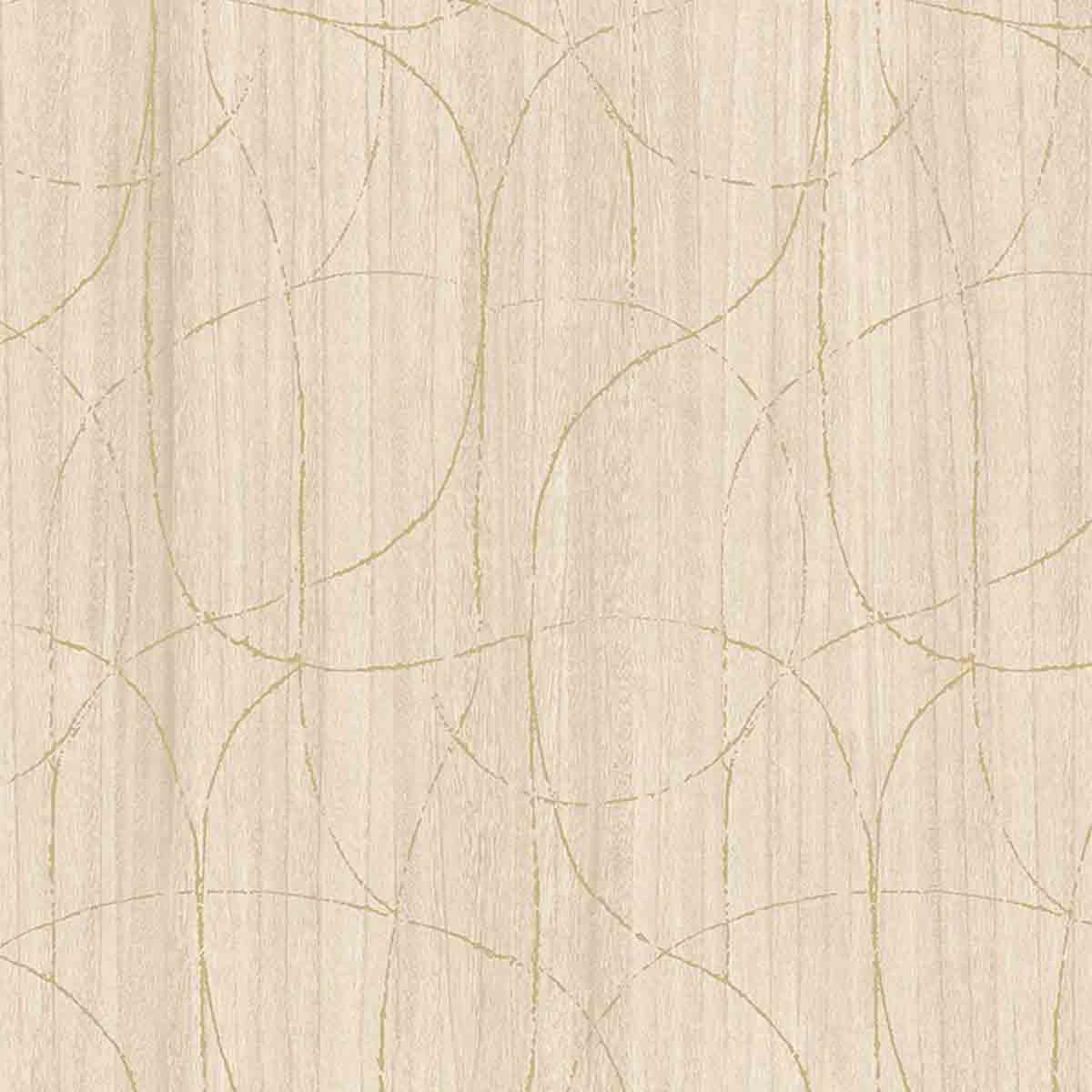 Beige wallpaper with subtle line pattern