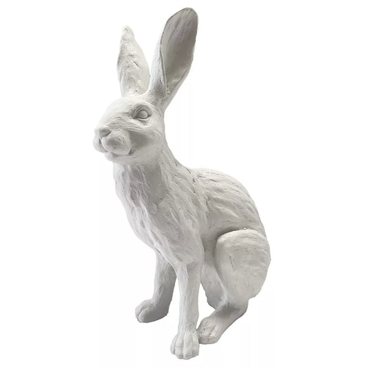 White French Rabbit Statue