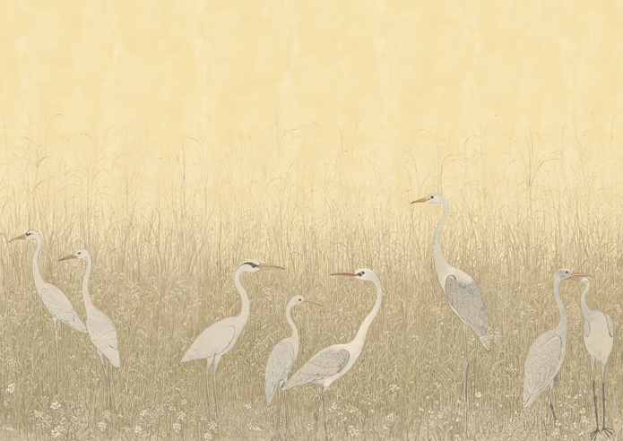 Stillwater Herons Wallpaper Mural