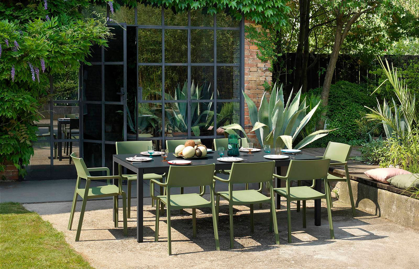 Trill Rio 140 ALU Outdoor Dining Set (6-Seater) by Nardi
