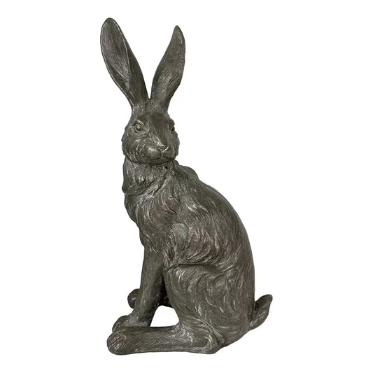 Truffle Country Hare Statue - Standing Grey