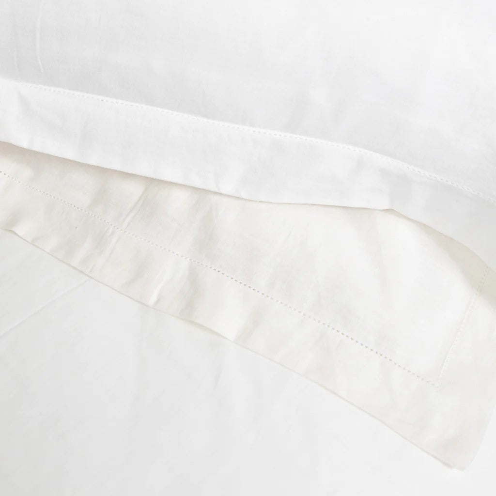 Union Hemstitch Cotton/Linen bedding