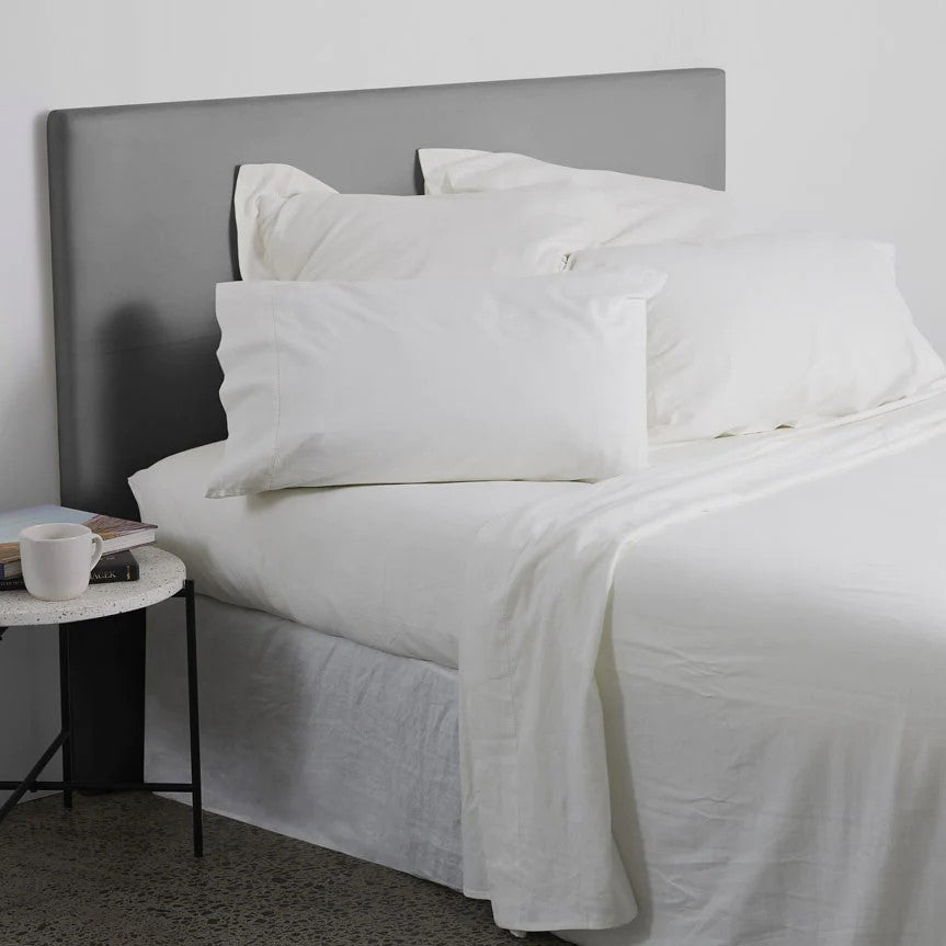Union Hemstitch Cotton/Linen bedding