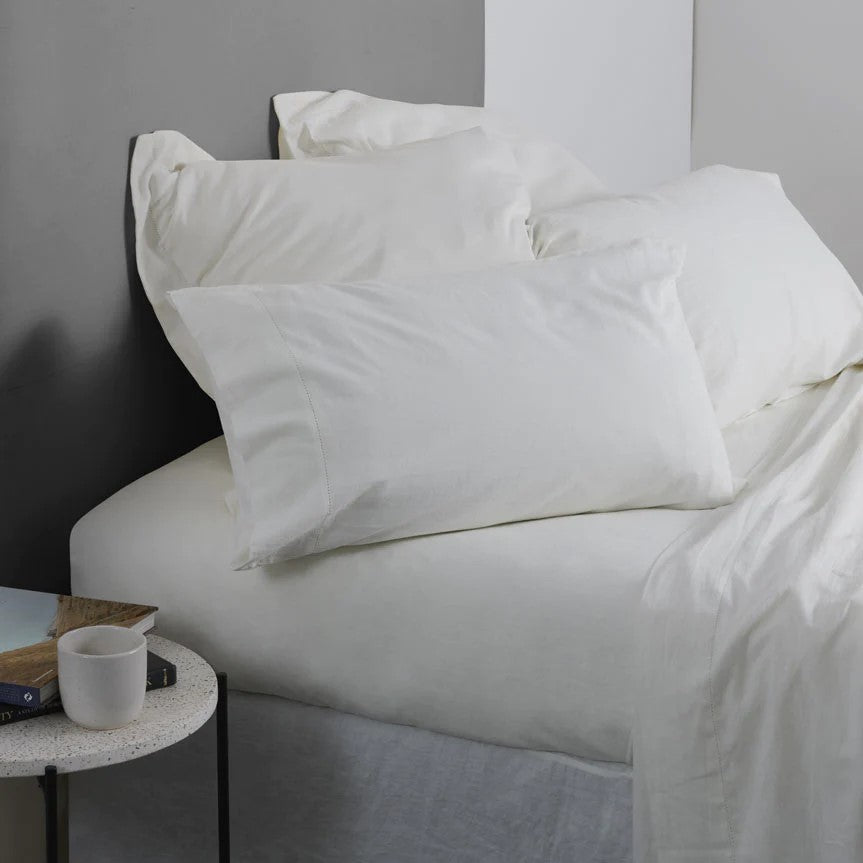 Union Hemstitch Cotton/Linen bedding