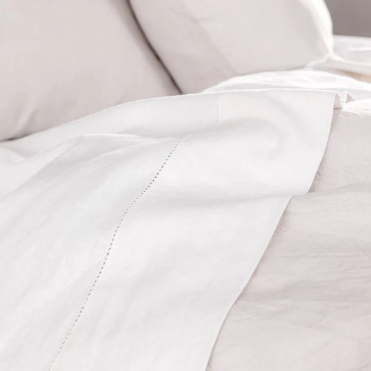 Union Hemstitch Cotton/Linen bedding