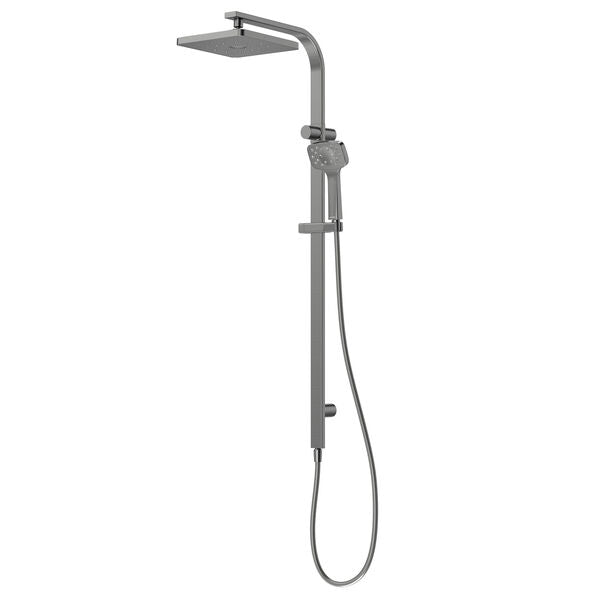 Waipori M2 Rail Shower with Overhead in Gunmetal