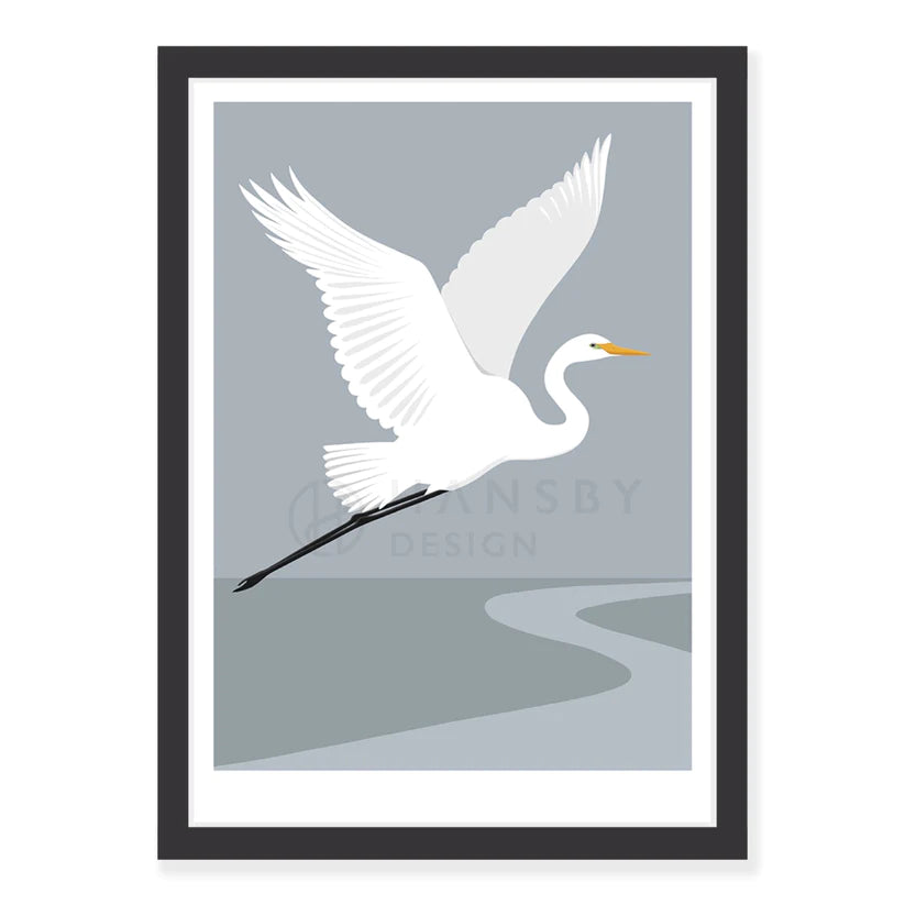 White Heron Art Print